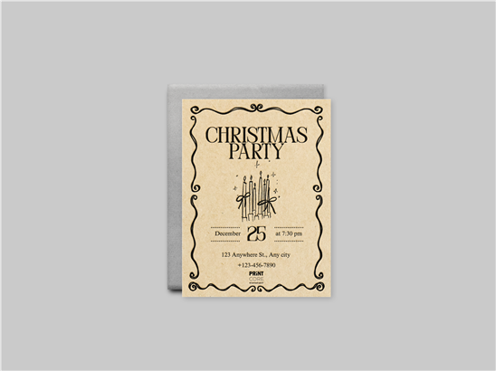 Пригласительные крафт