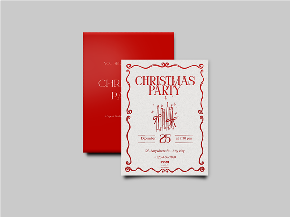 Пригласительные двухсторонние