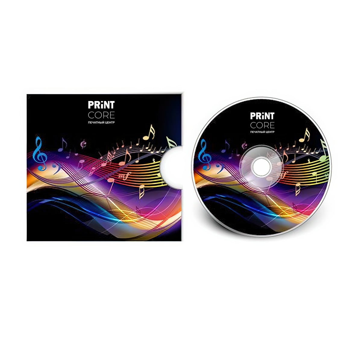 Наклейки на диски, печать на CD