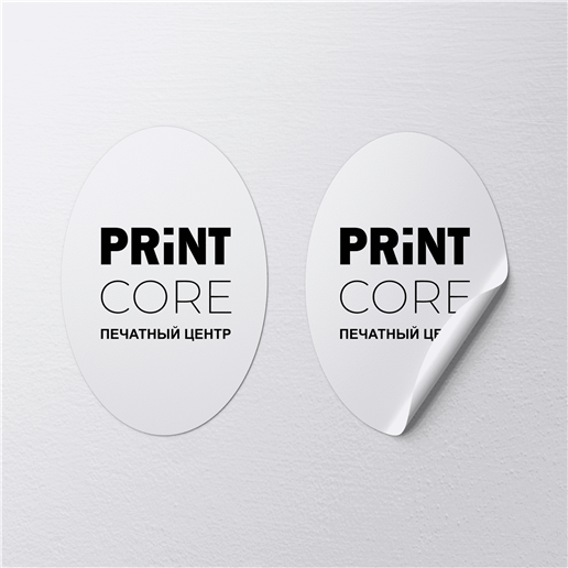 Наклейки, стикеры Овальные